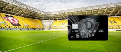 Stadion mit Motiv Kreditkarte Dynamo Dresden