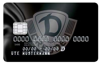 Kartenmotiv Dynamo Dresden schwarz